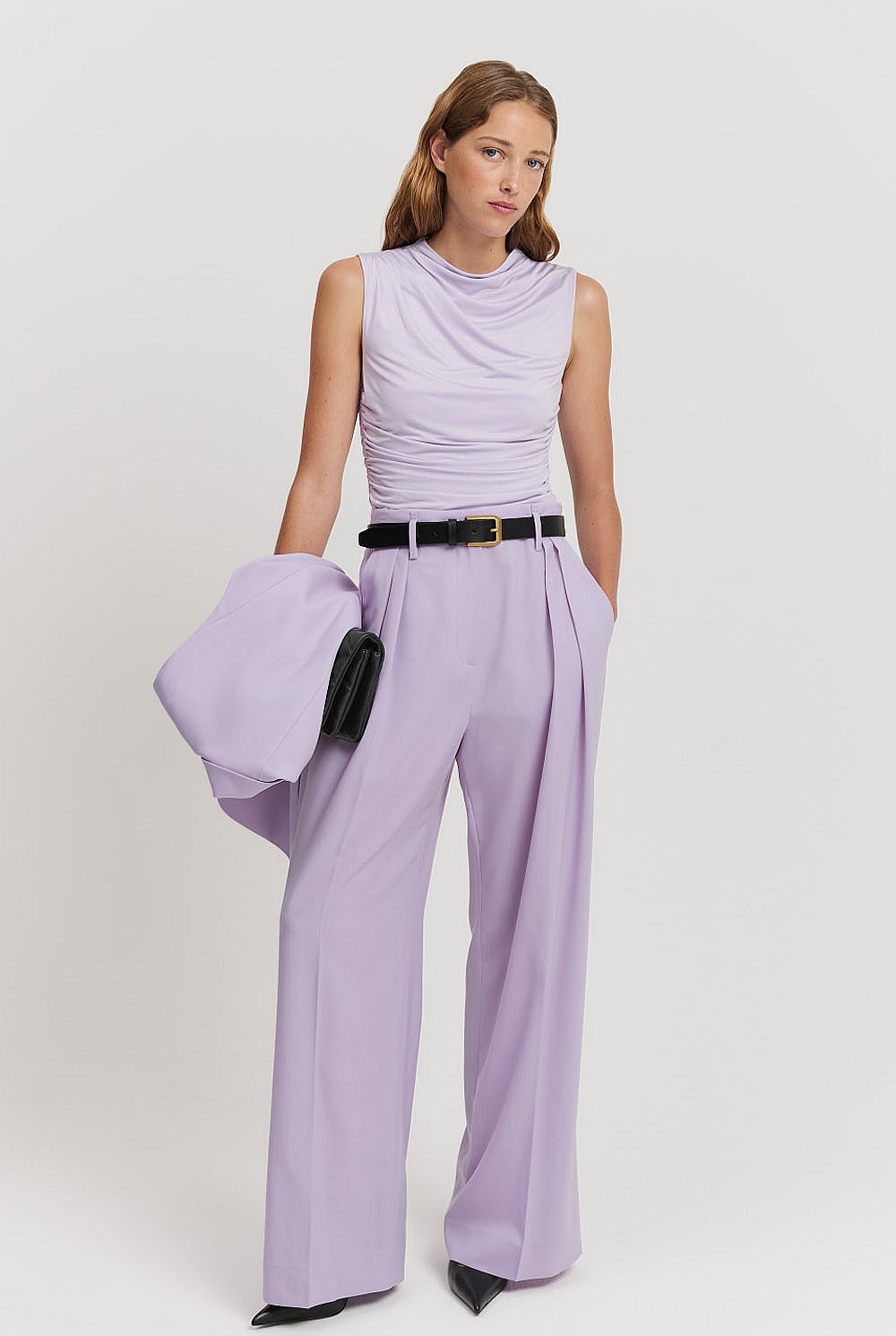 Pleat Wool Pant