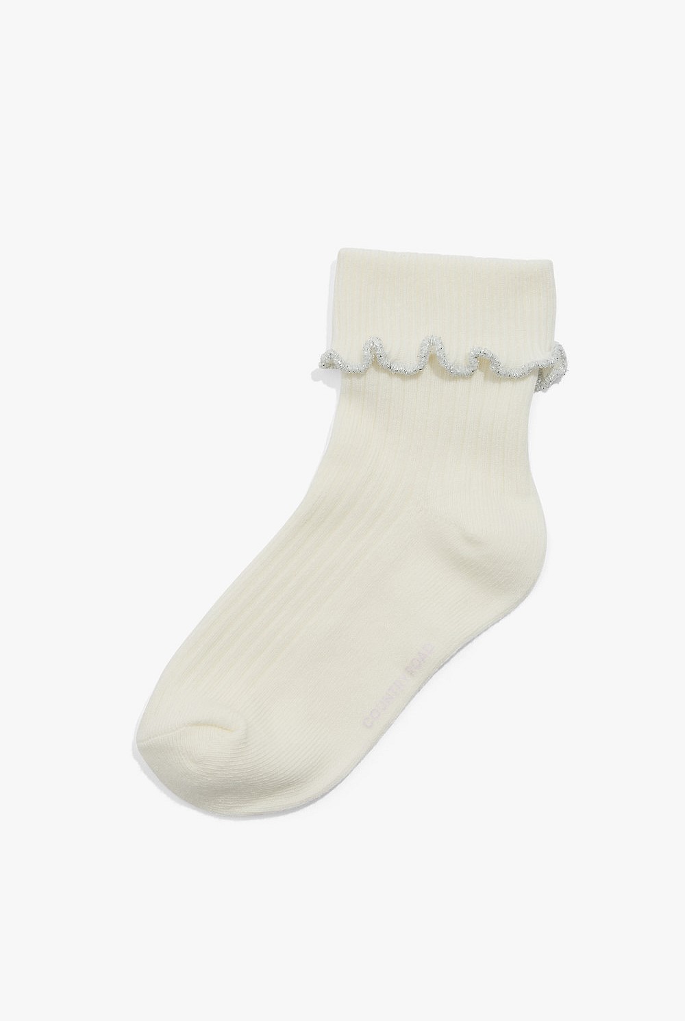 Organically Grown Cotton Blend Frill Sock