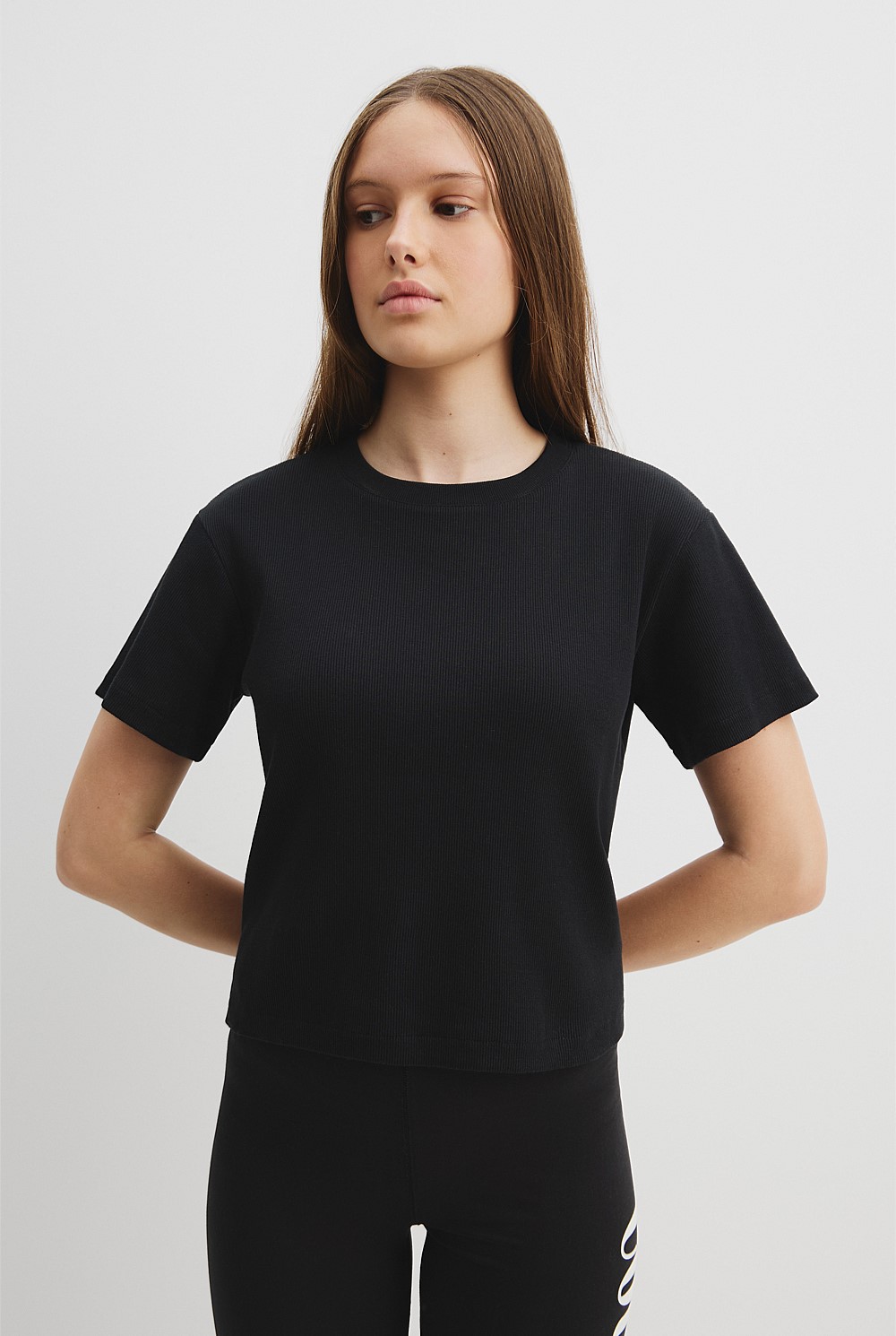 Teen Recycled Cotton Relaxed Rib T-Shirt