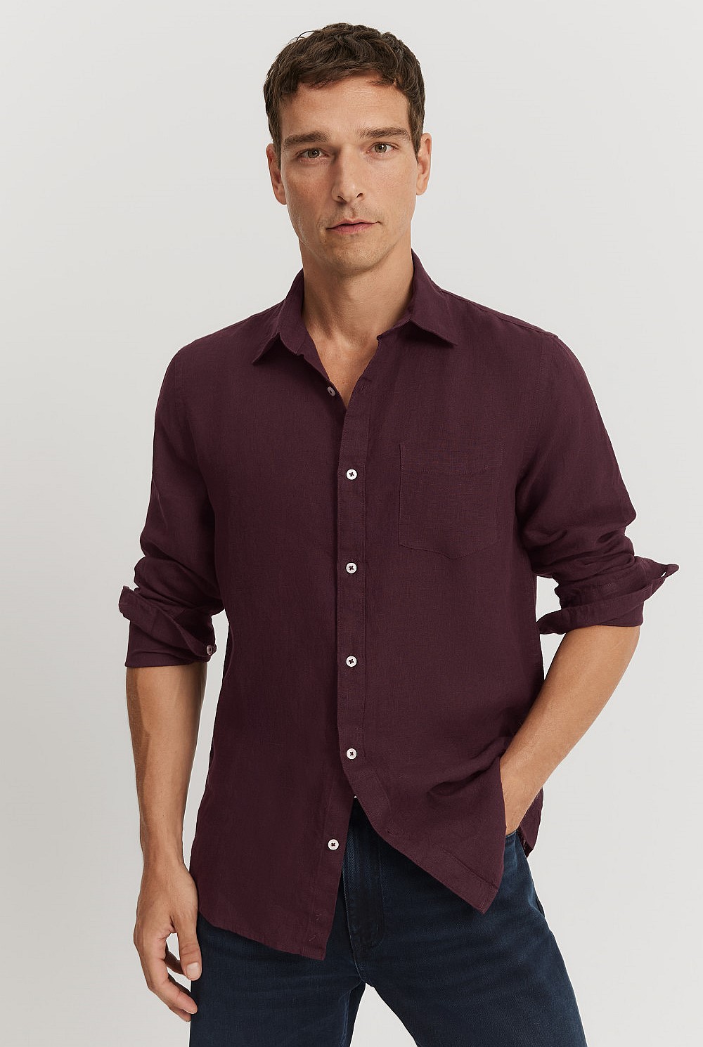 Regular Fit Organically Grown Linen Shirt