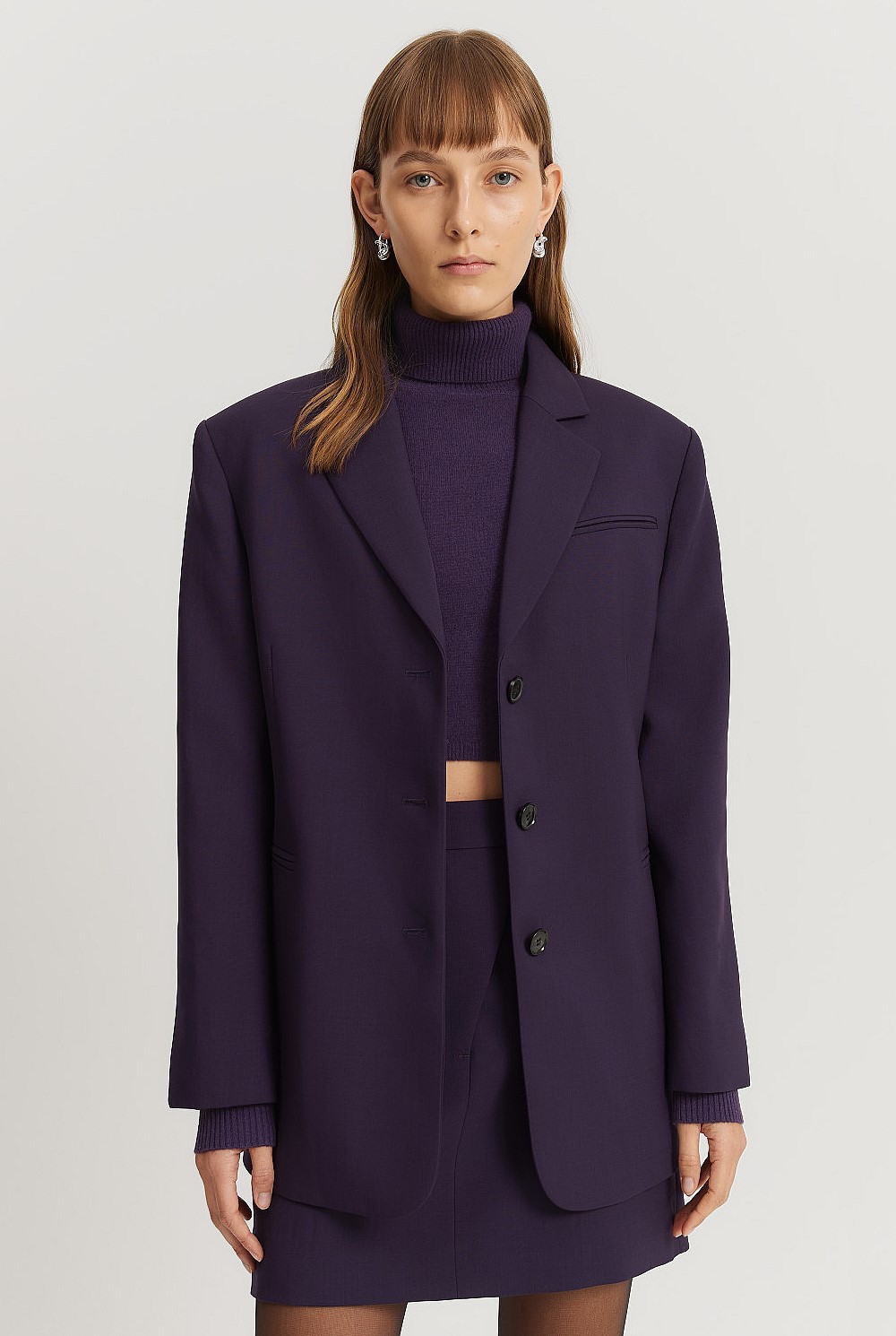 Wool Single-Breasted Blazer