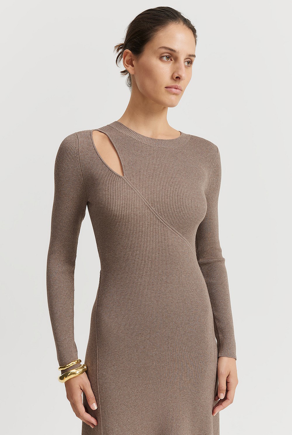 Asymmetric Knit Dress