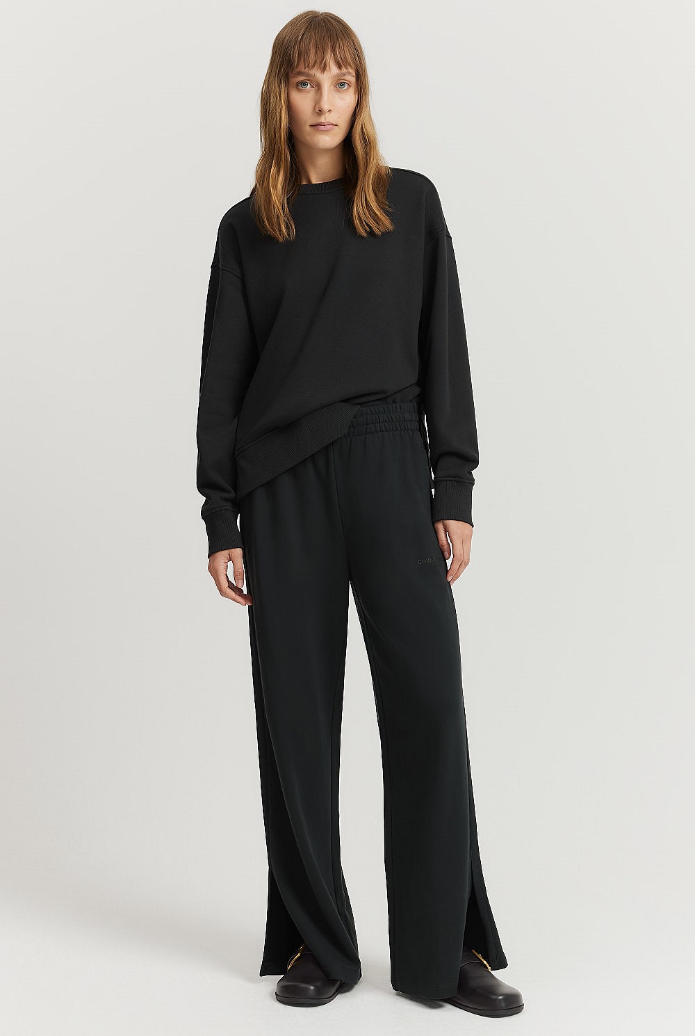 Australian Cotton Wide Leg Track Pant