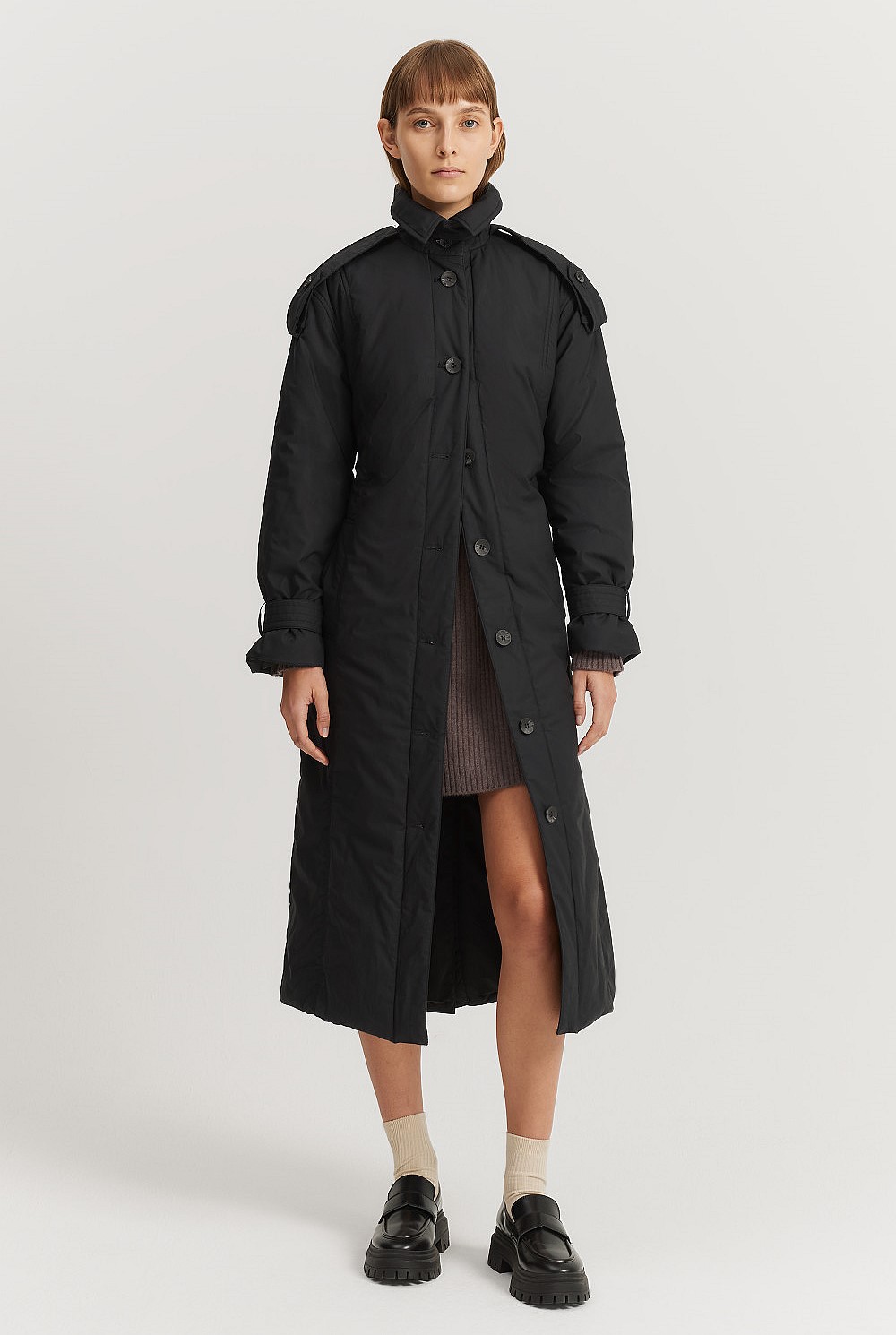 Padded Trench Coat