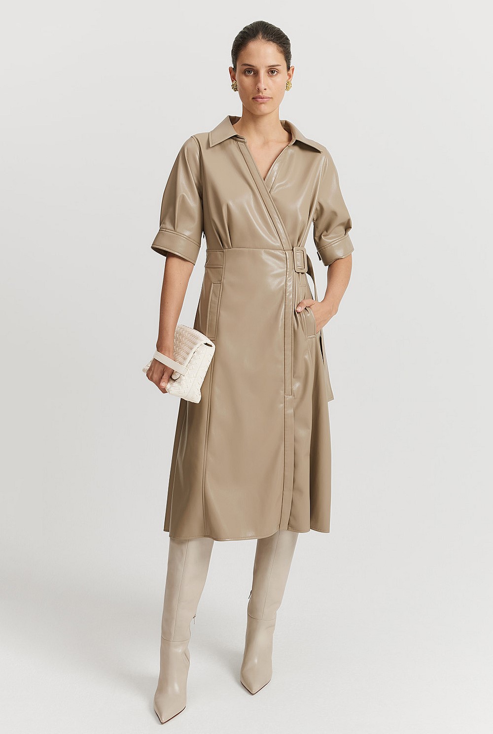 Wrap Shirt Dress