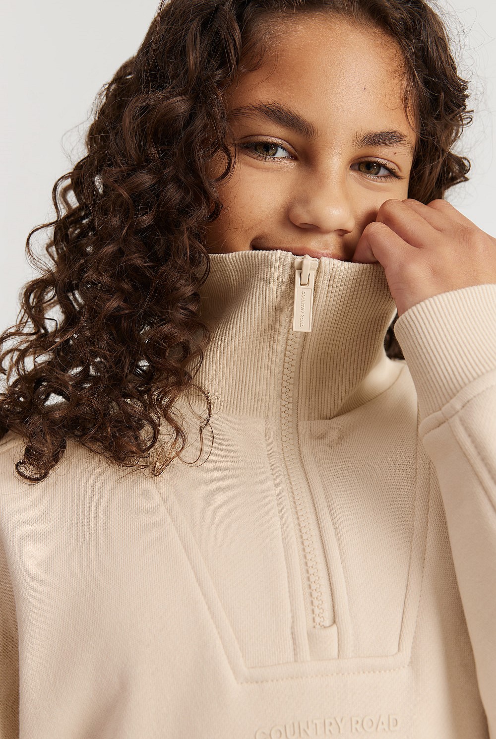 Teen Recycled Cotton Blend Panelled Logo Sweat