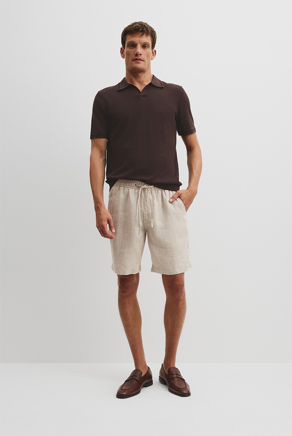 Organically Linen Drawcord Short