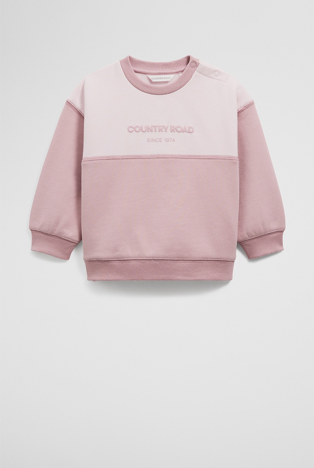 Australian Cotton Spliced Logo Sweat