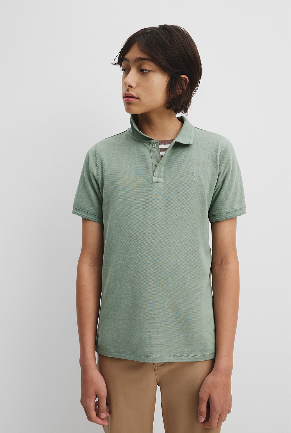 Teen Recycled Cotton Blend Polo Shirt