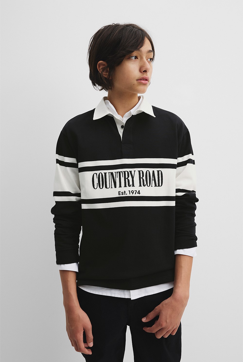 Teen Australian Cotton Panelled Rugby Shirt