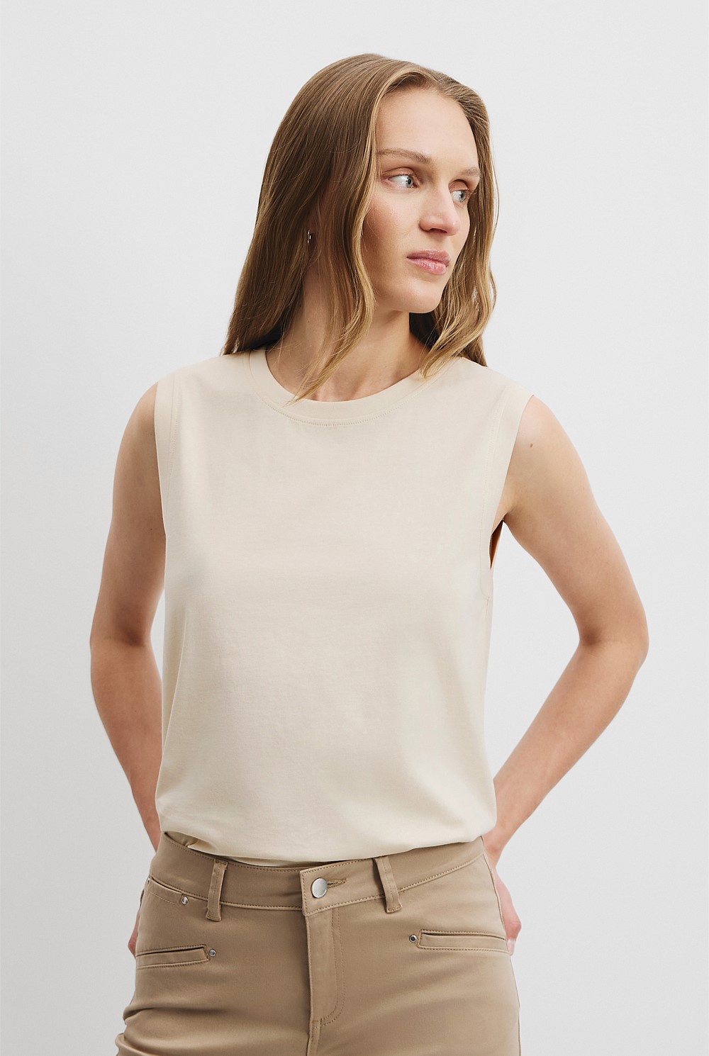 Australian Cotton Relaxed Tank