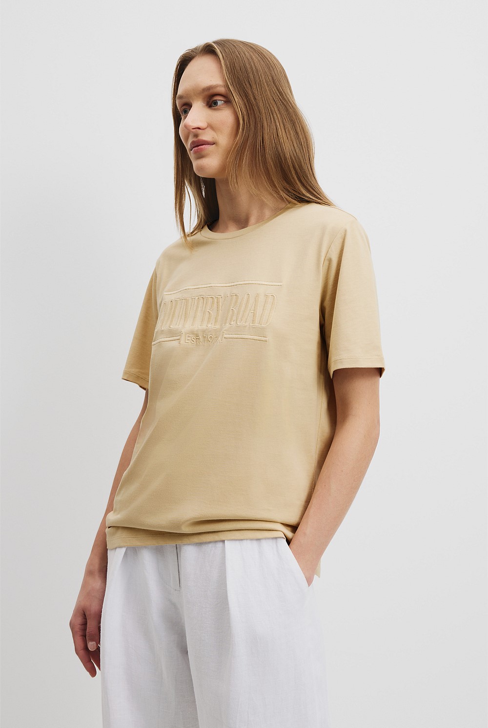 Verified Australian Cotton Heritage Embroidered T-Shirt