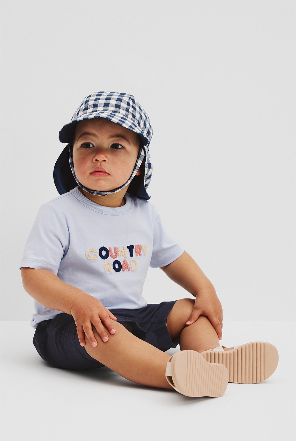 Organically Grown Cotton Boucle Logo T-Shirt