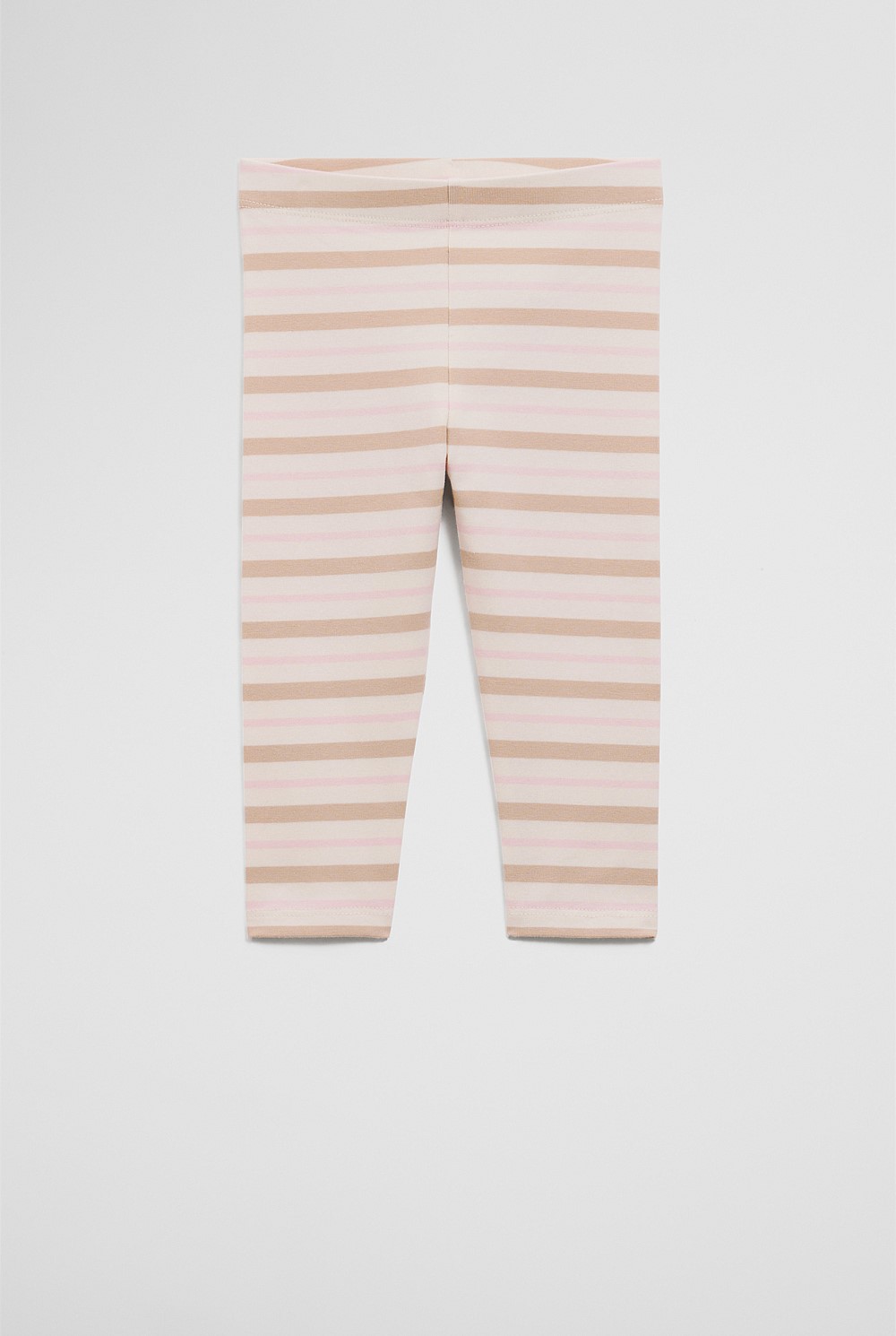 Organically Grown Cotton Blend Stripe Legging