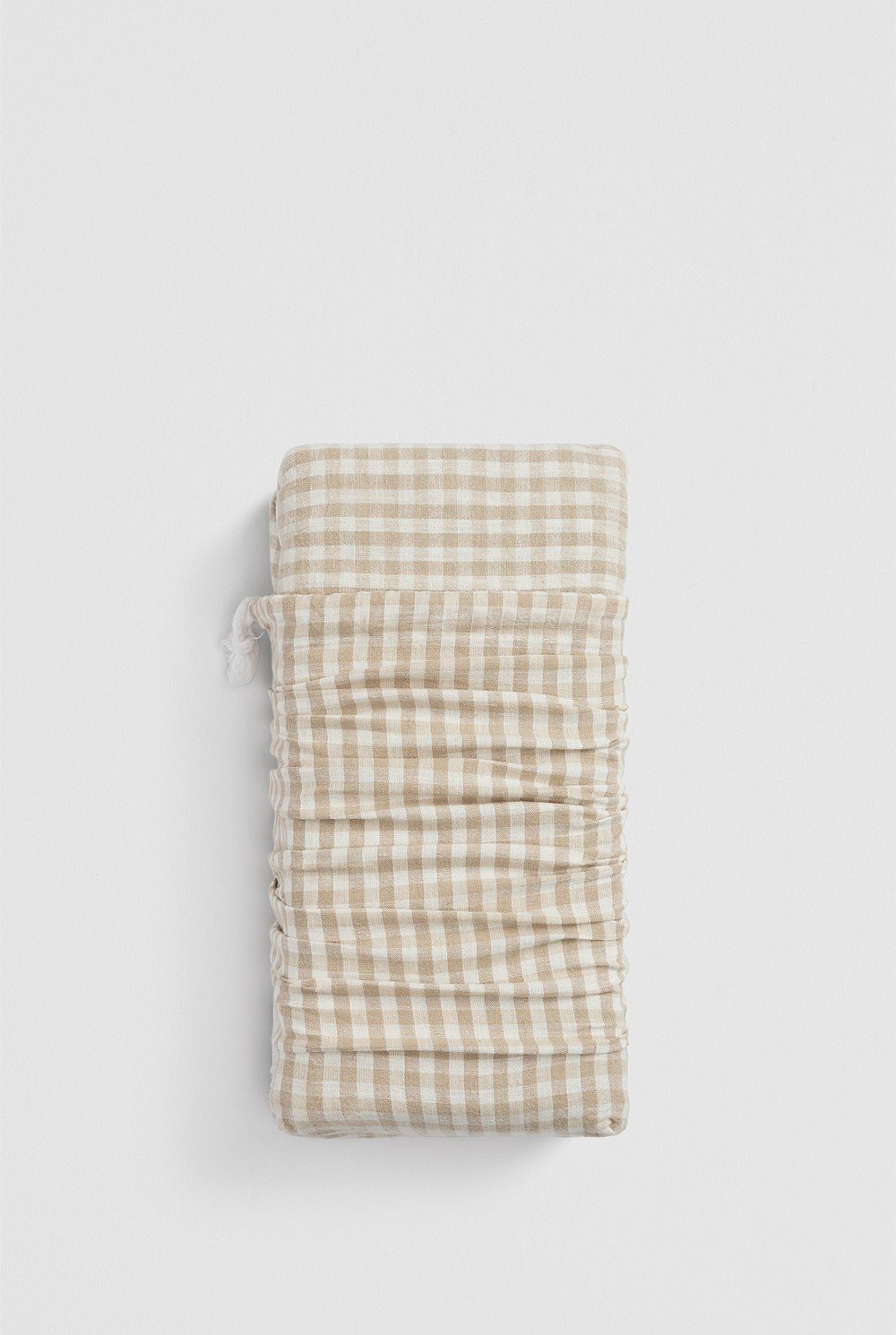 Noni Gingham Single Flat Sheet