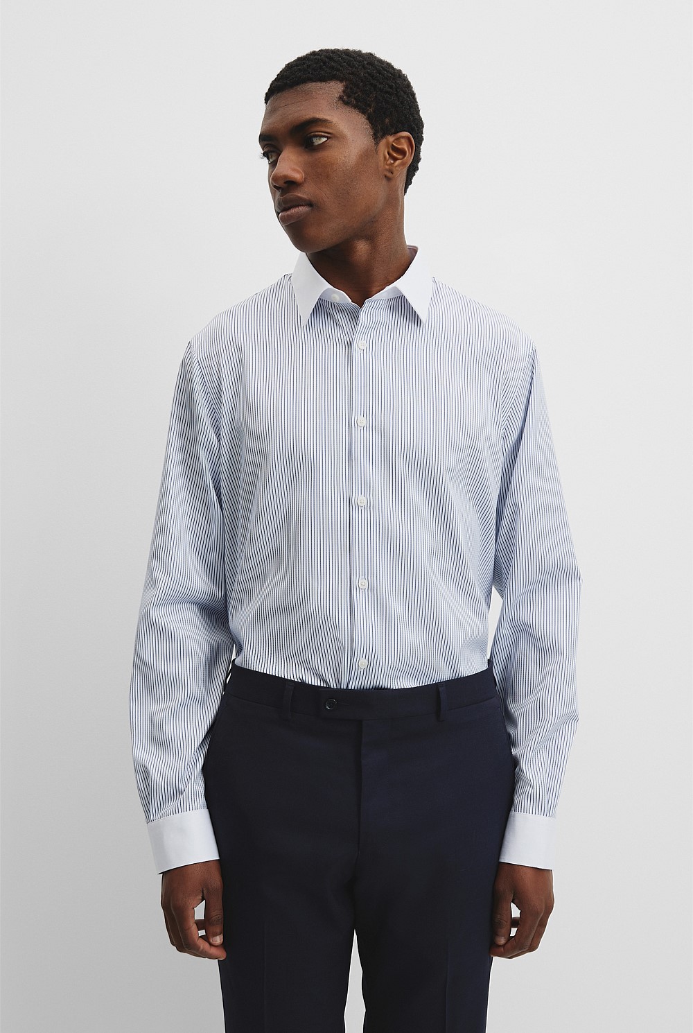 Regular Fit Contrast Travel Shirt