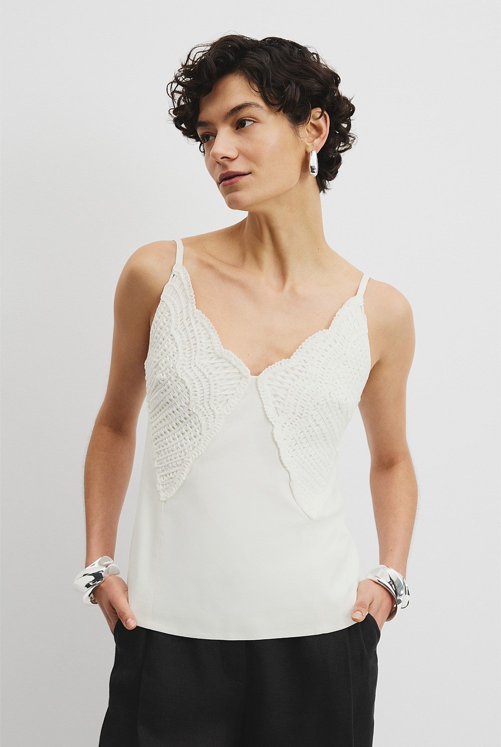 Crochet Trim Cami Top