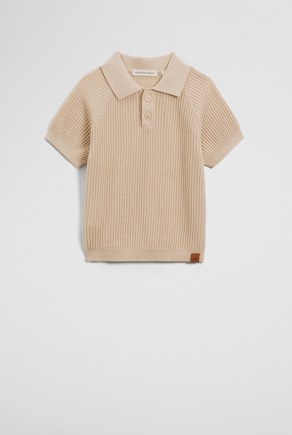 Organically Grown Cotton Knit Polo