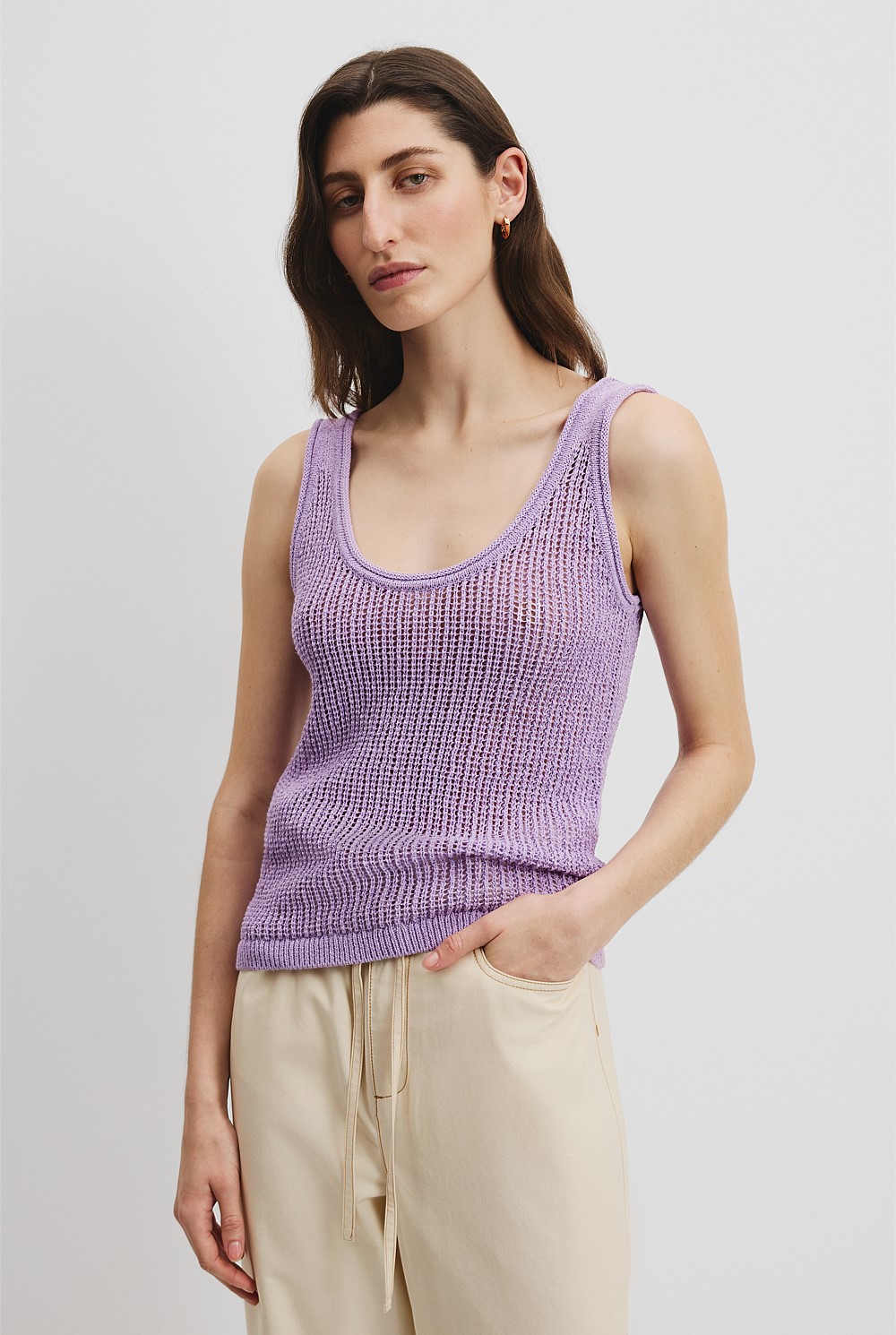 Textured Knit Tank