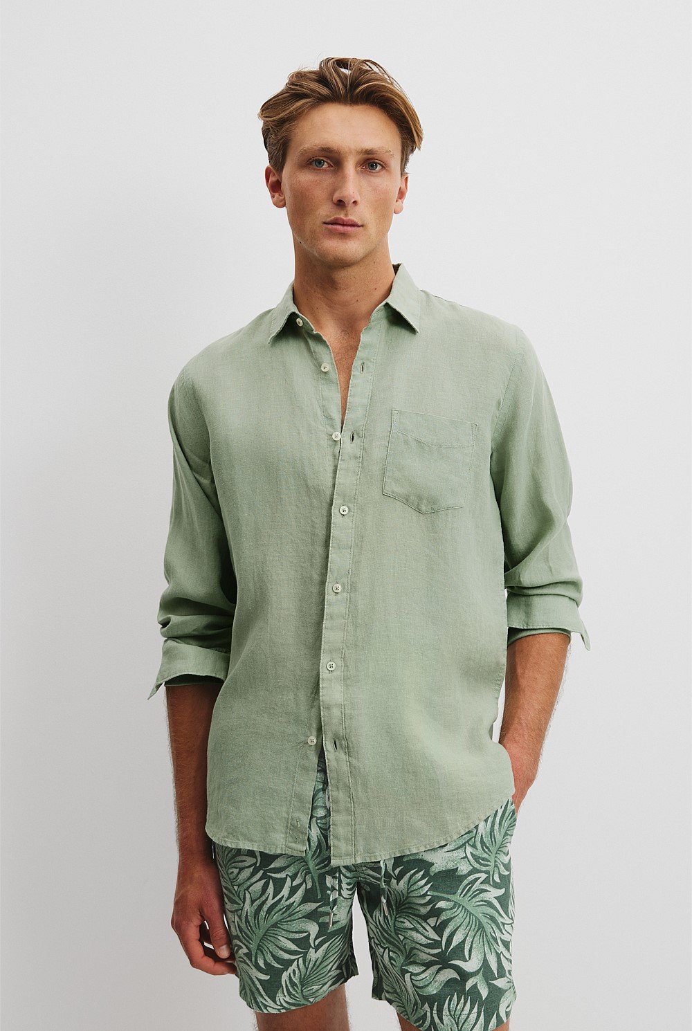 Regular Fit Organically Grown Linen Shirt