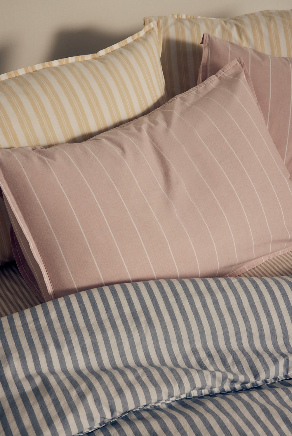 Brae Australian Cotton Stripe Standard Pillowcase Pair