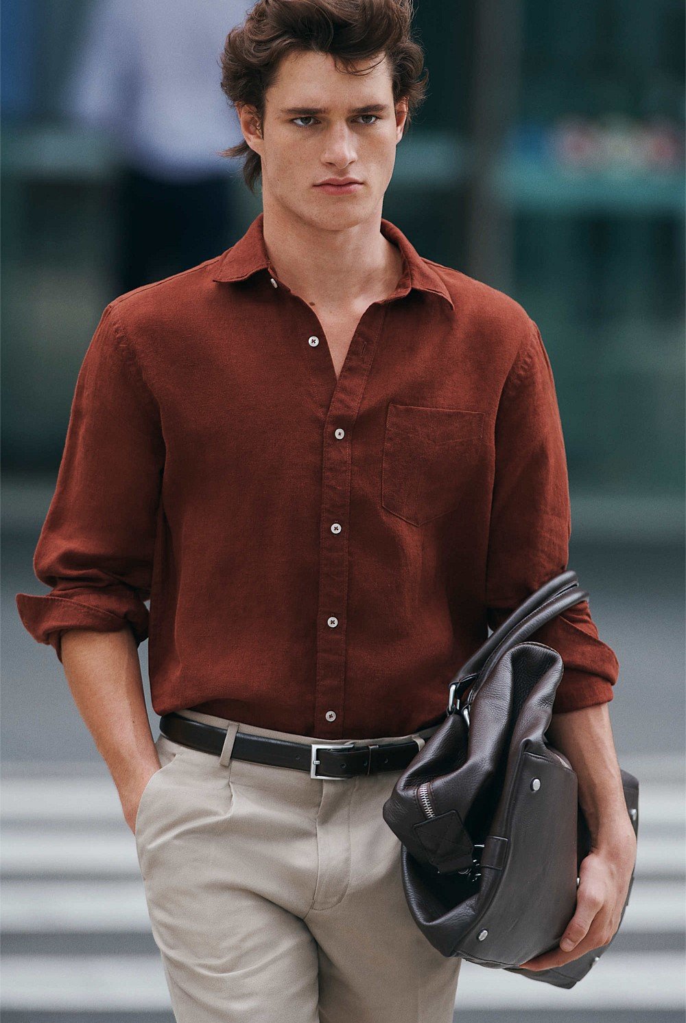 Regular Fit Organically Grown Linen Shirt