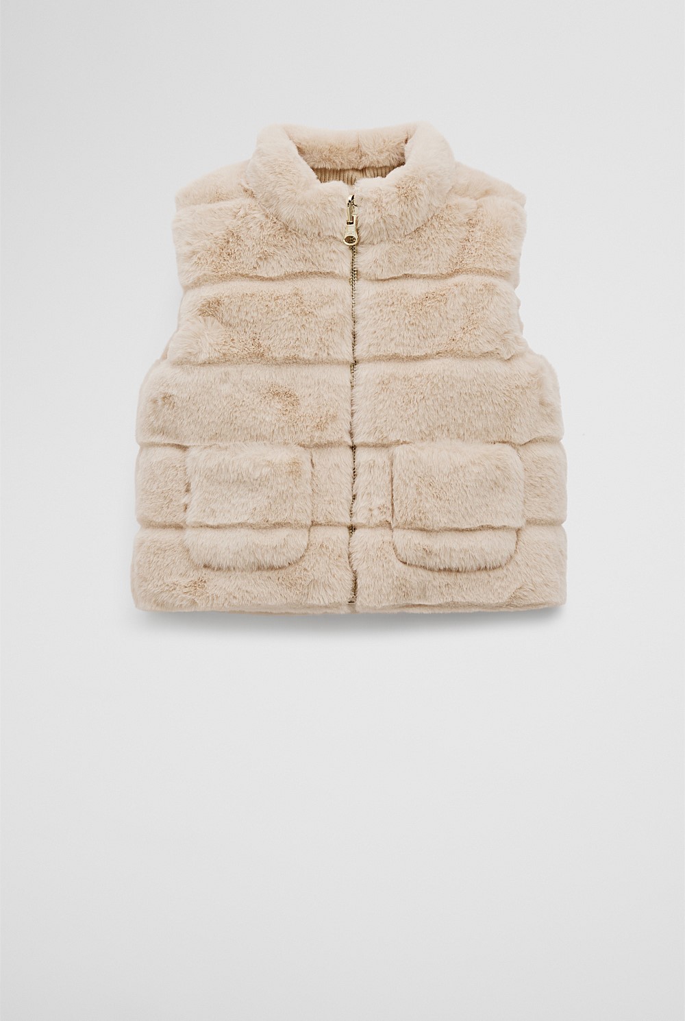 Reverse Faux Fur Vest