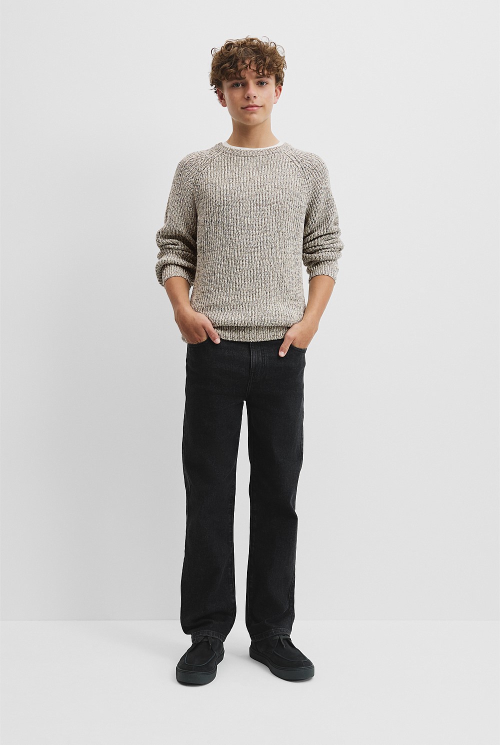 Teen Crew Neck Knit