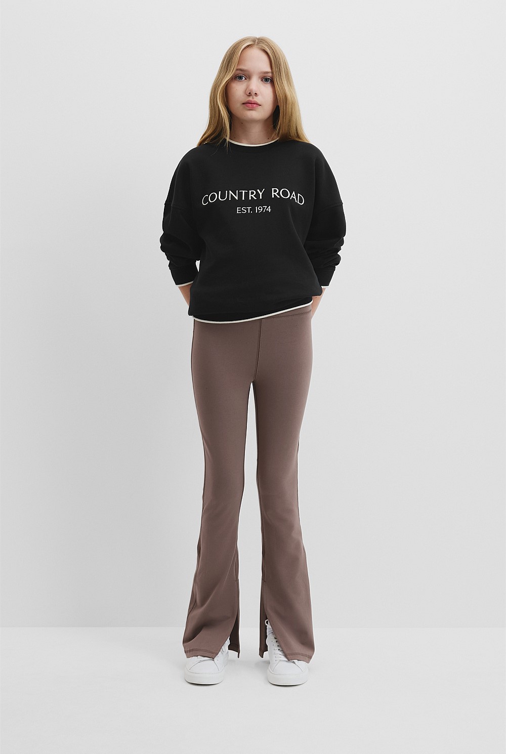 Teen Split Hem Pant