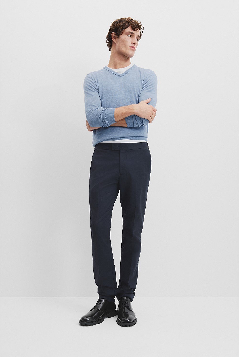 Cotton Stretch Elasticated Trouser