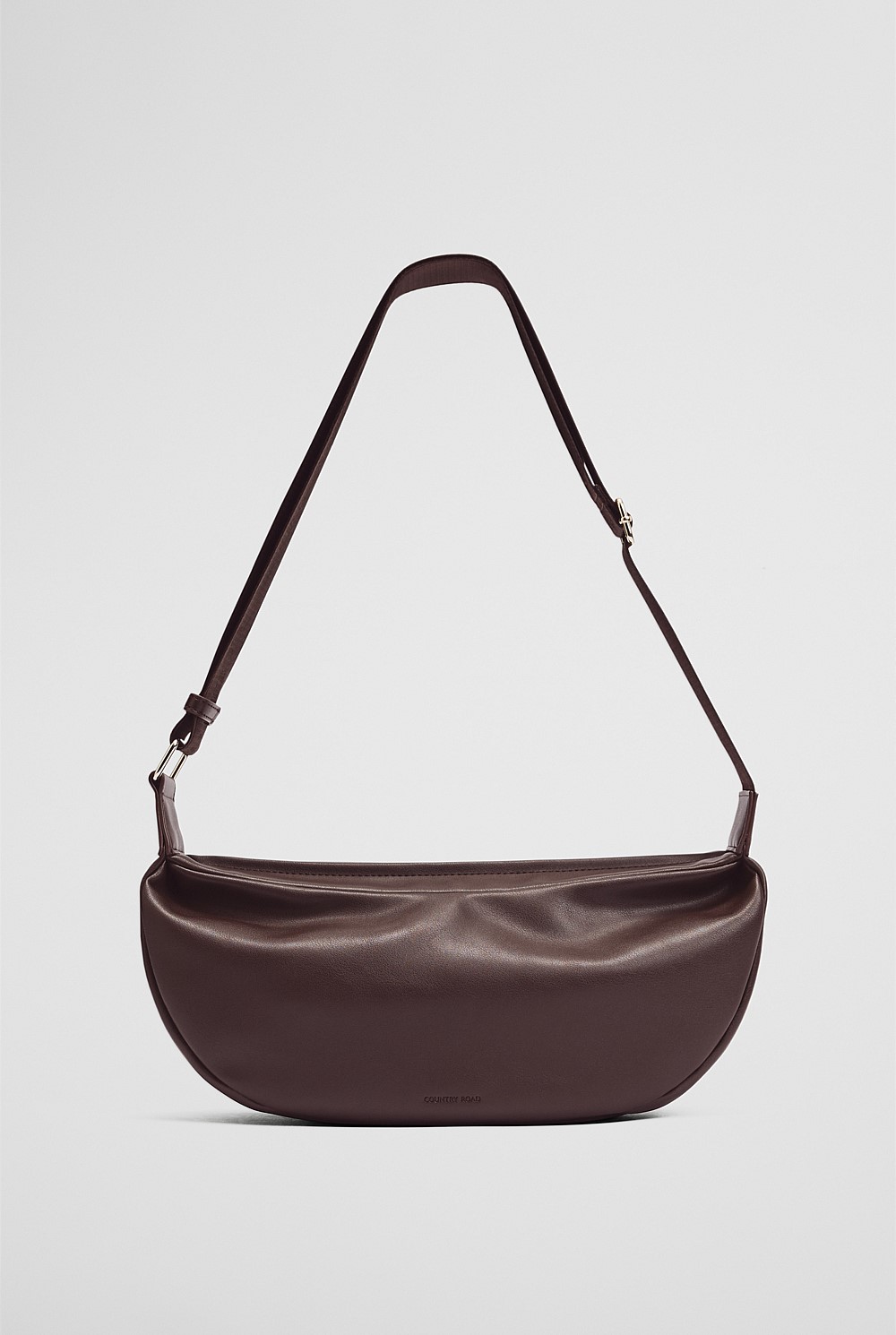 Recycled Polyester Blend Crescent Crossbody