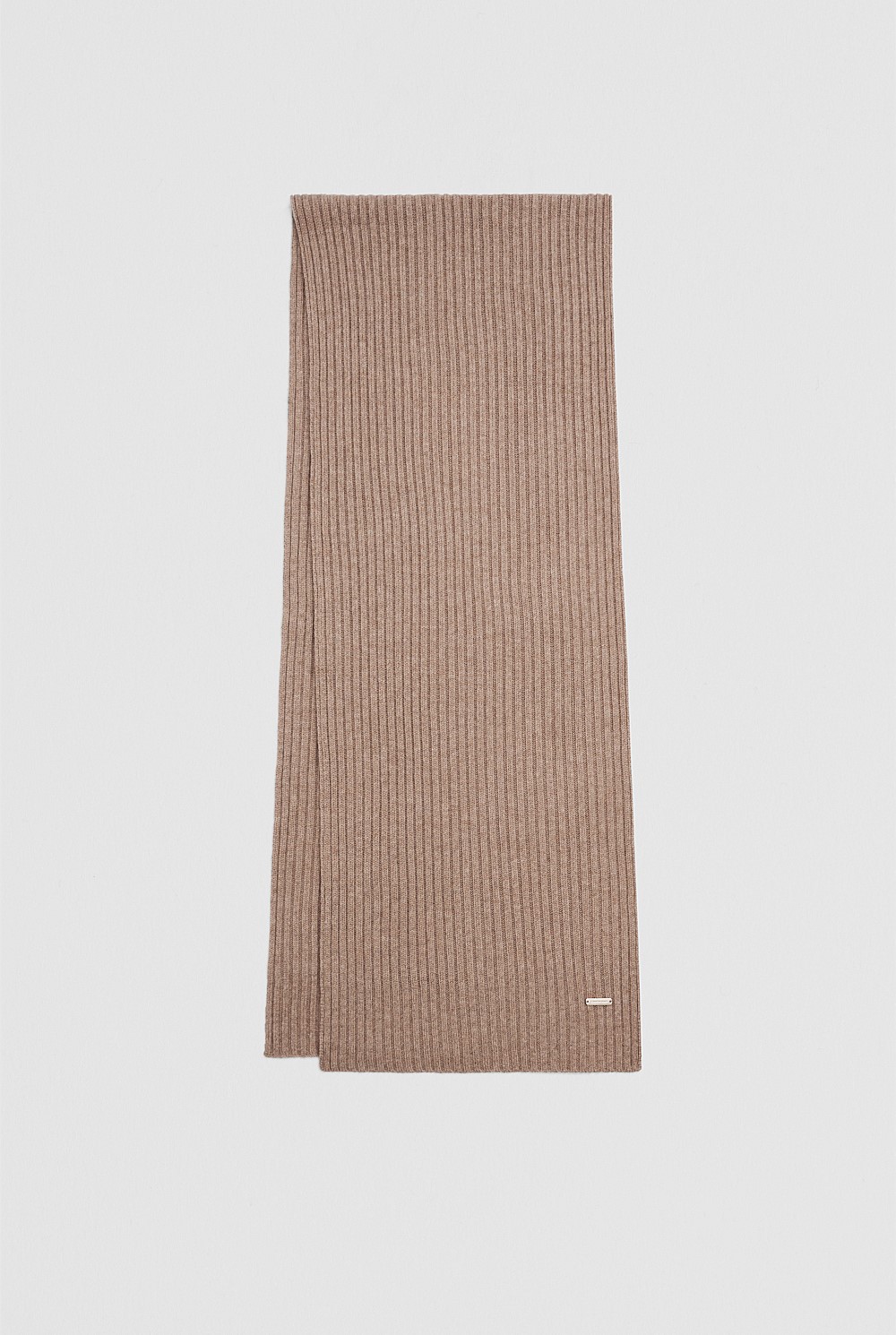 Wool Cash Rib Scarf