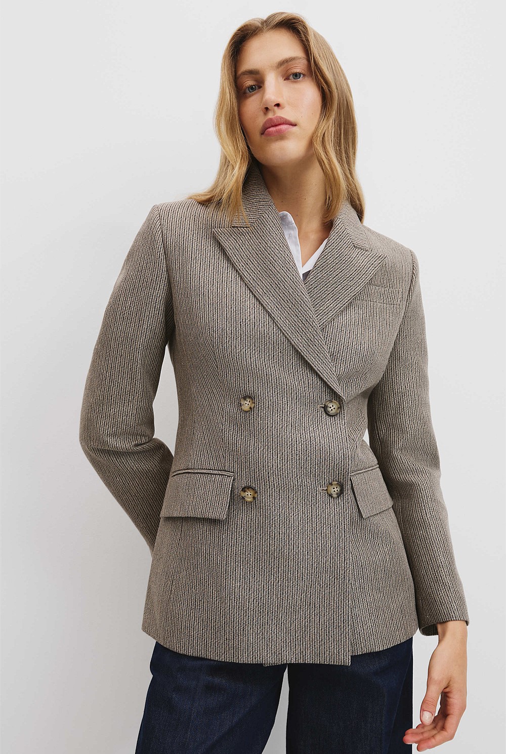 Contour Stripe Blazer