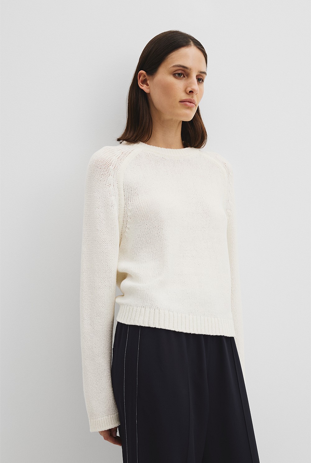 Cotton Wool Crew Knit