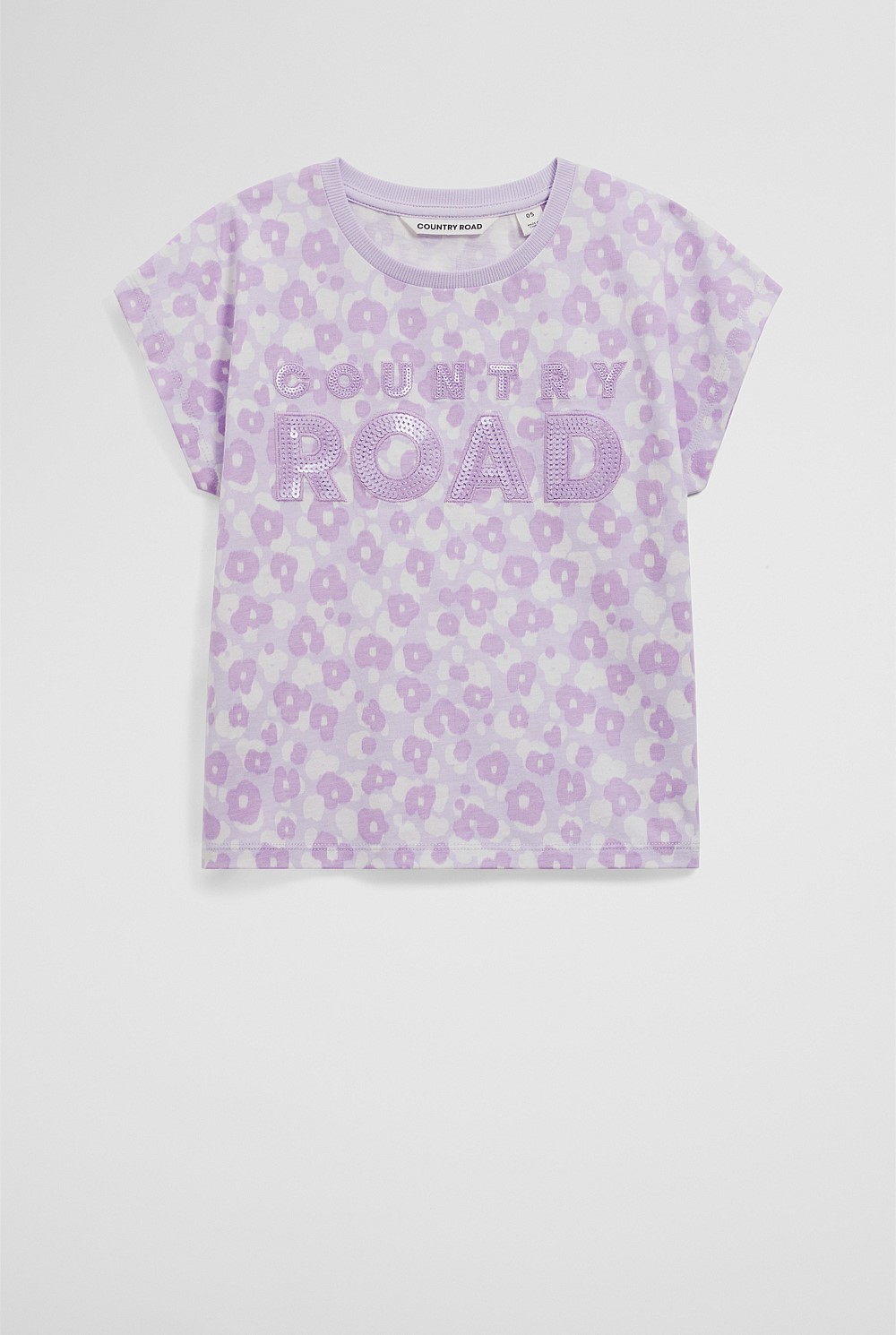 Organically Grown Cotton Sequin Logo T-Shirt