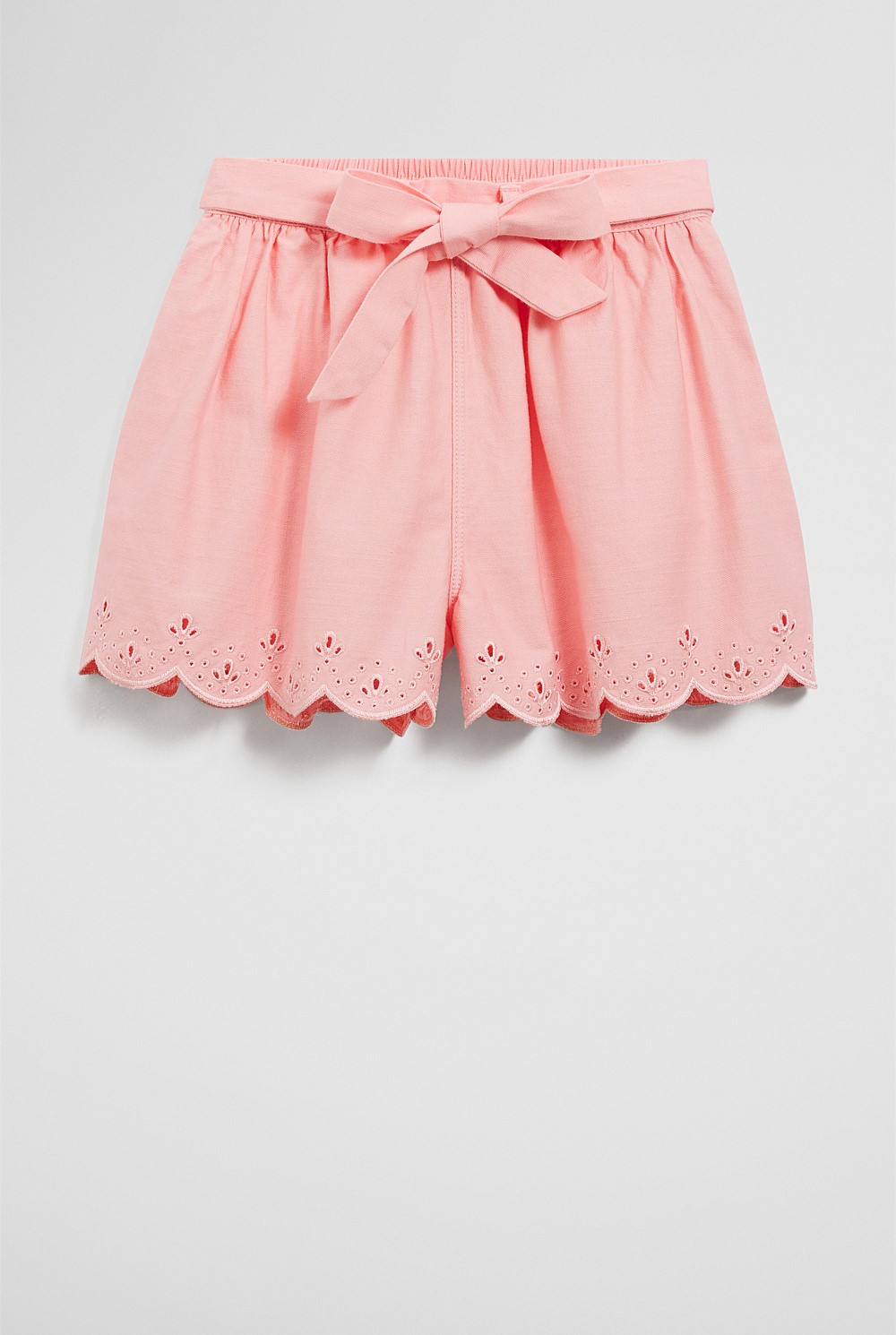 Organically Grown Cotton Denim Broderie Short