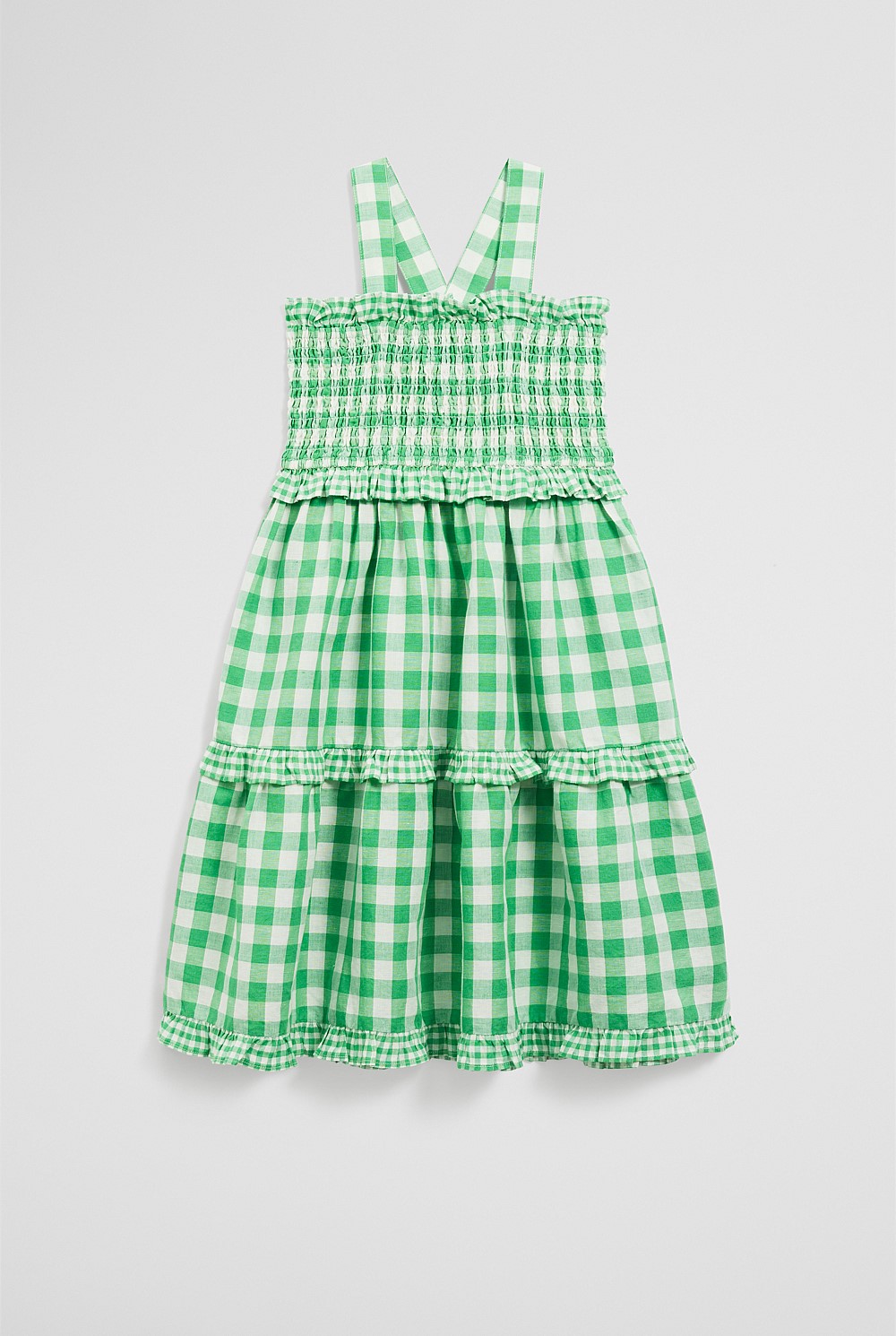 Gingham Midi Dress
