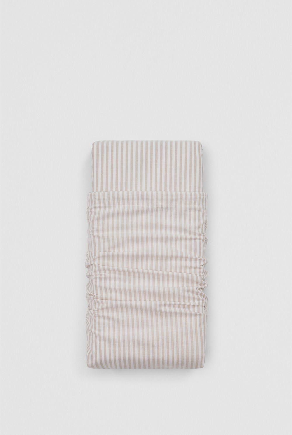 Brae Australian Cotton Stripe Queen Flat Sheet