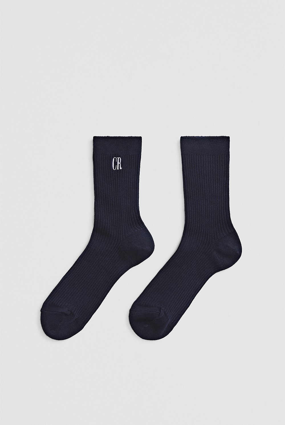 Australian Cotton Blend CR Ribbed Three Quarter Crew Sock