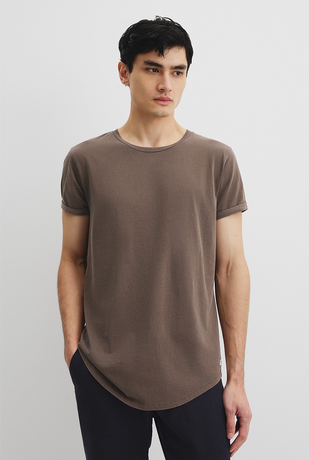 Australian Cotton Longline Garment Dye T-Shirt