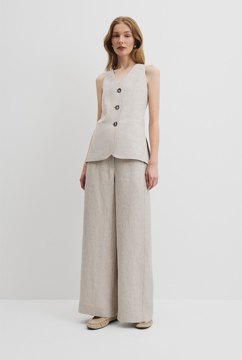 Linen Panel Pant