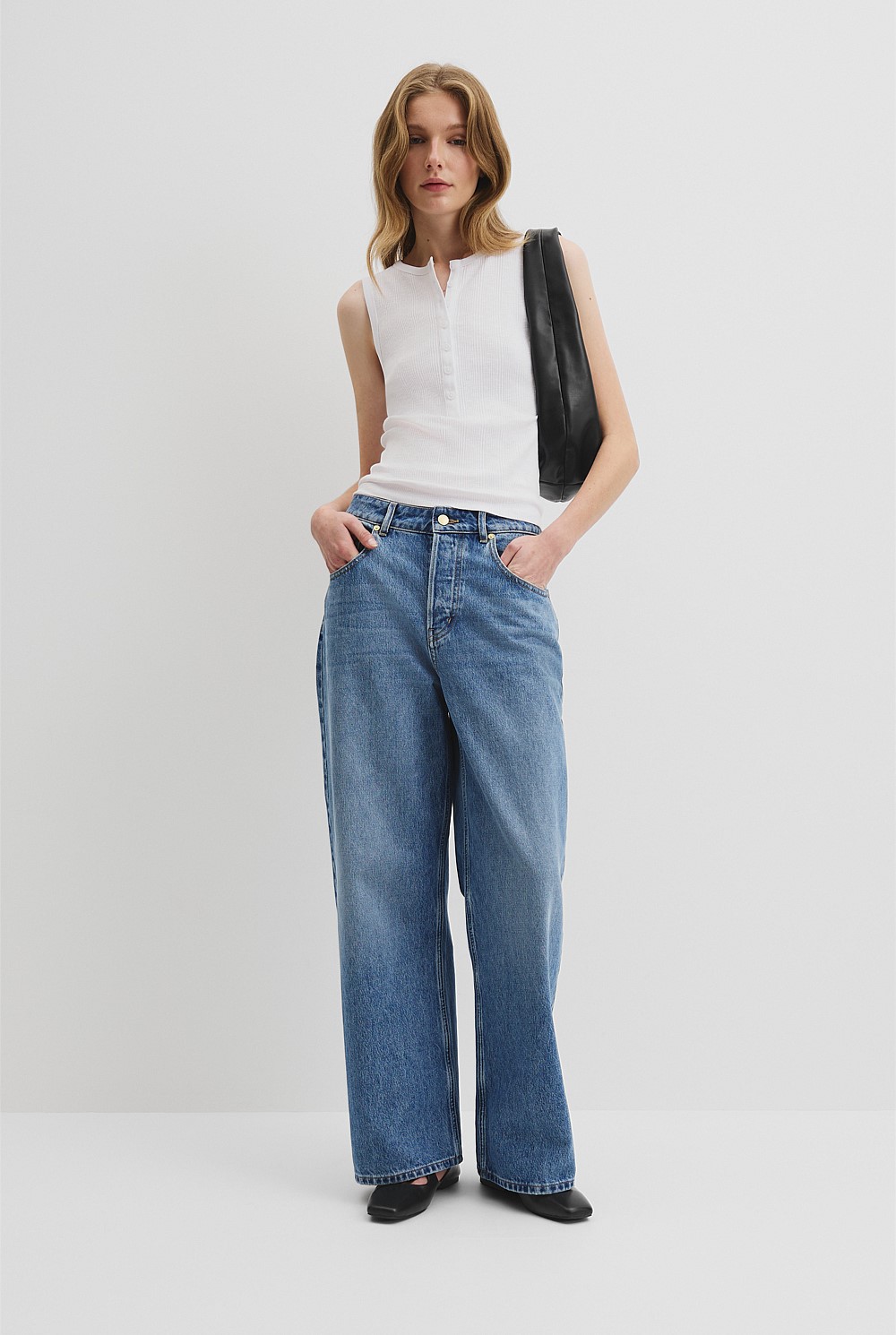 Button Henley Tank