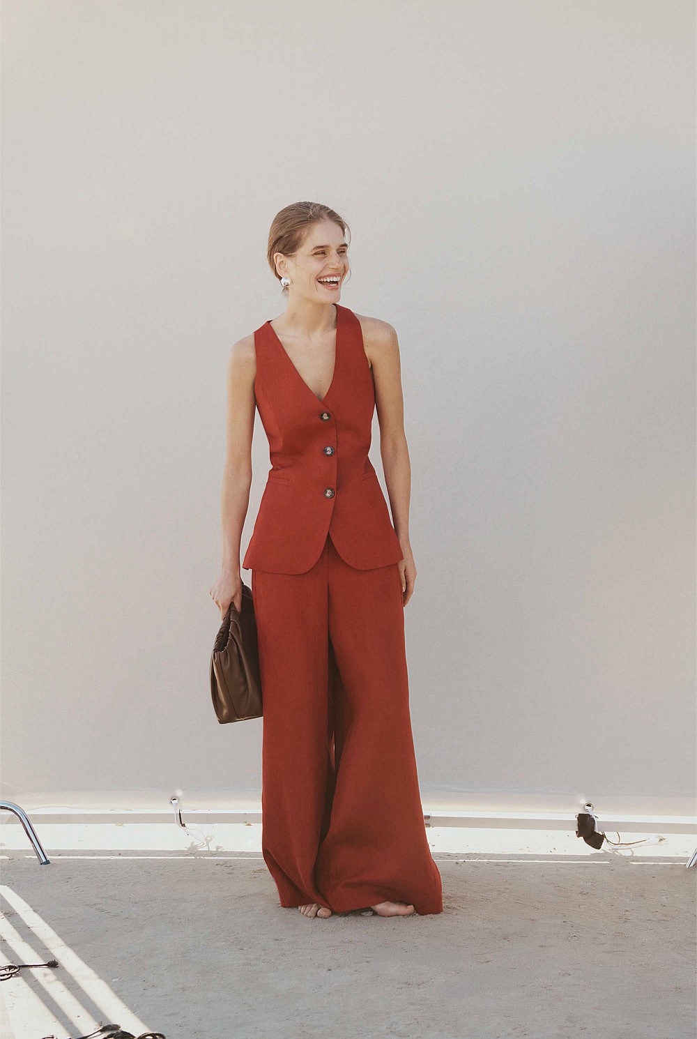 Linen Panel Pant