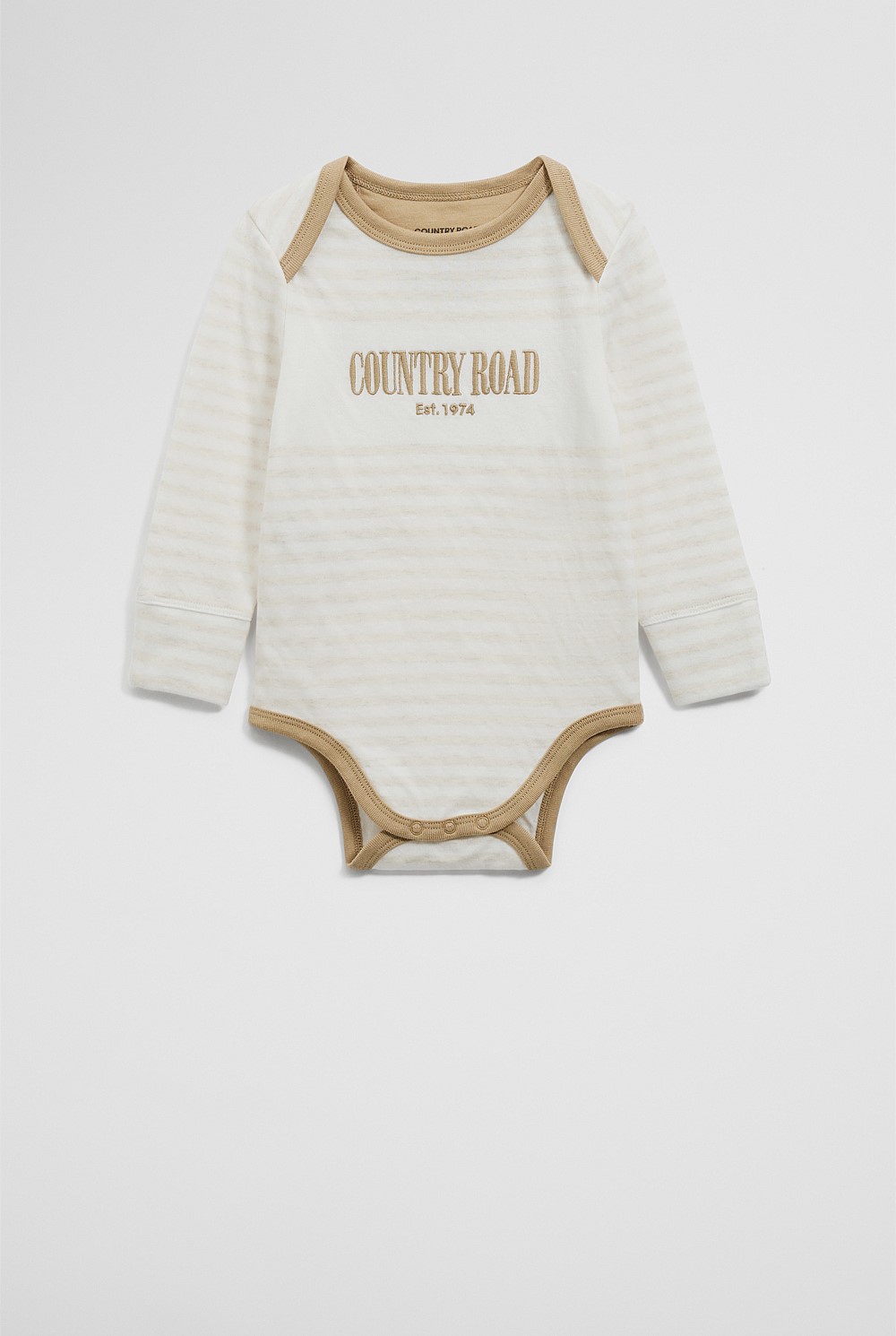Organically Grown Cotton Long Sleeve Heritage Bodysuit
