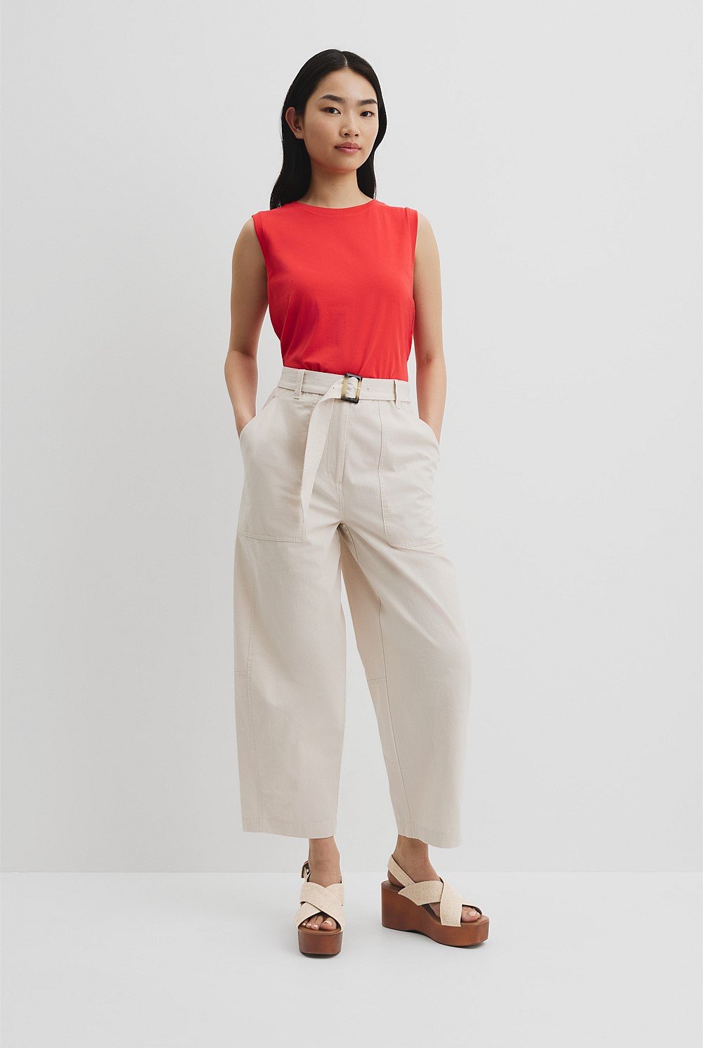 Australian Cotton Relaxed Crew Tank