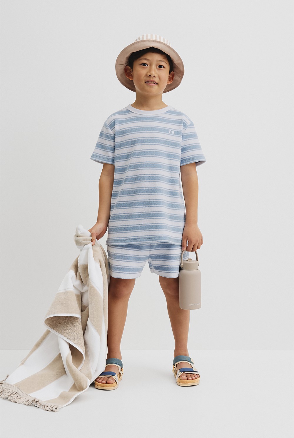 Organically Grown Cotton Relaxed Terry T-Shirt