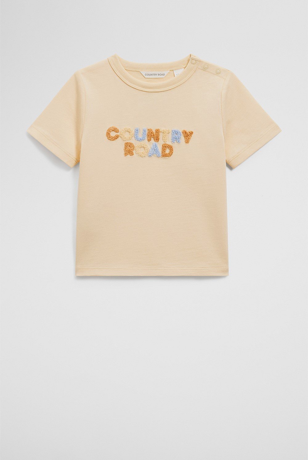 Organically Grown Cotton Boucle Logo T-Shirt