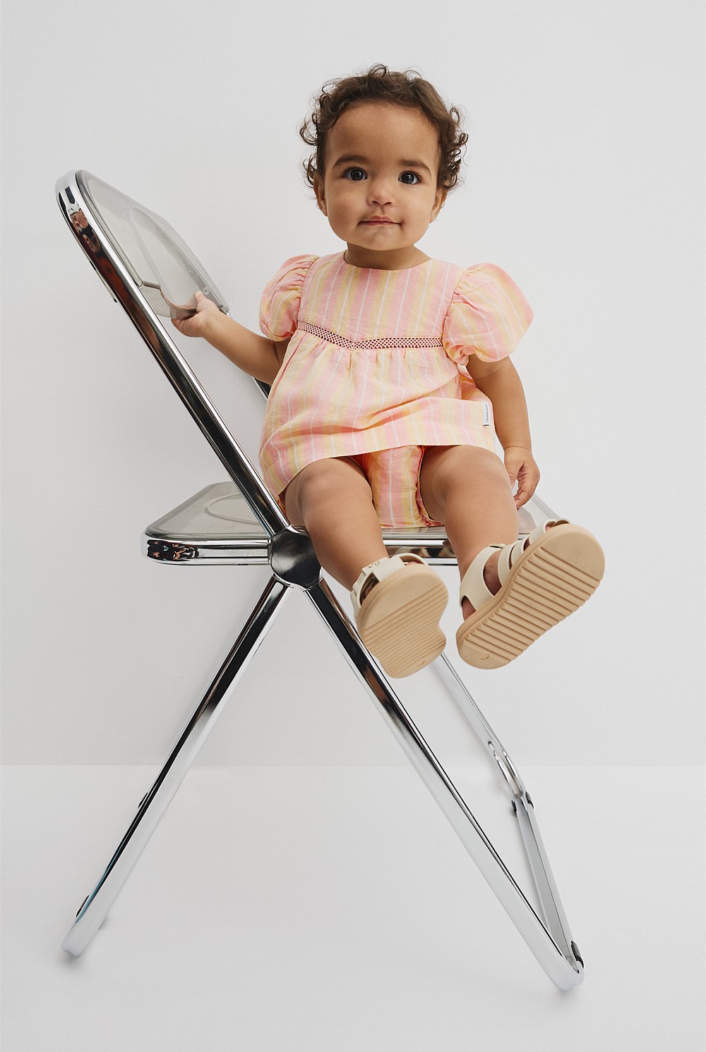 Organically Grown Cotton Blend Puff Sleeve Top