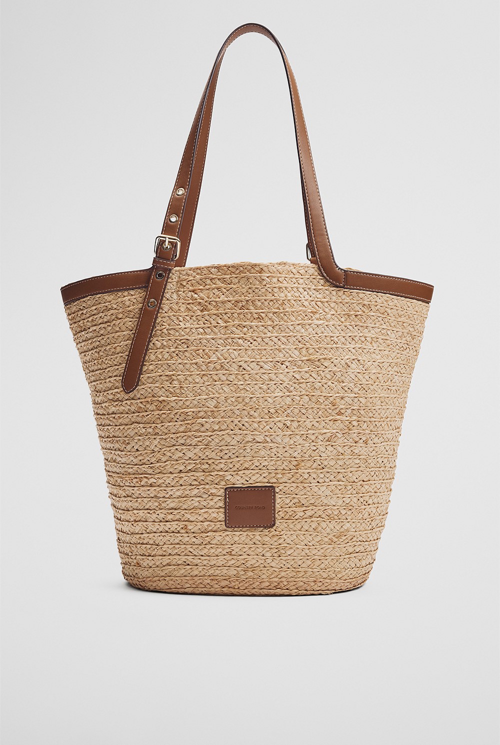 Claudia Straw Shopper Bag