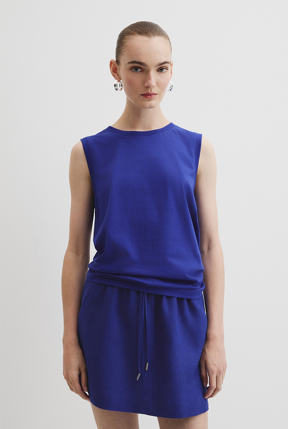 Australian Cotton Relaxed Crew Tank